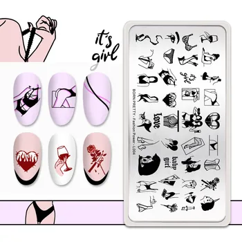 

BORN PRETTY Stamping Plates Rose Stainless Steel Nail Art Nail Stamp Template Nail Accessories For Printing Stencil Tool