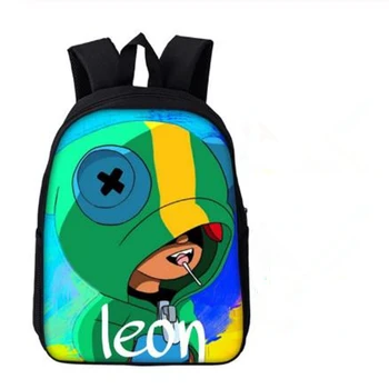 

New Children School Bags Game Leon Schoolbag Boys Backpack Game Printing Book Bag Backpack 16 inch