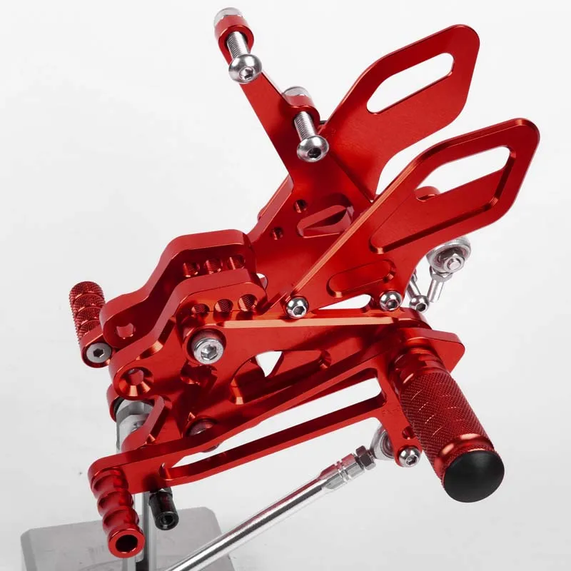 SMOK педаль мотоцикла для Kawasaki ZX10R 2004-2005 алюминиевый сплав Rearset подножки черный серебристый красный синий зеленый