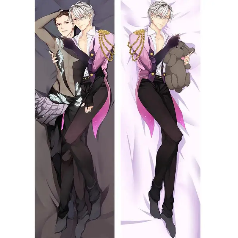 Новое японское аниме Юри на льду Виктор Никифоров Katsuki пледы отаку Dakimakura подарок постельное белье Длинная Подушка для объятий чехол 150x50 см