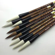 3 шт., китайская кисть для каллиграфии, Tinta, китайский волк, шерстяной волос, кисть для письма, каллиграфия, кисть для рисования, ручка