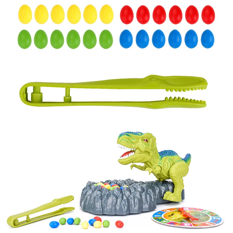 Dinossauro De Brinquedo Ataca Jogo De Resgatar Os Ovos Do Dino Nao Acorde O  T-Rex Dino Furioso Com Sons E Roleta Divertida - Zoop Toys