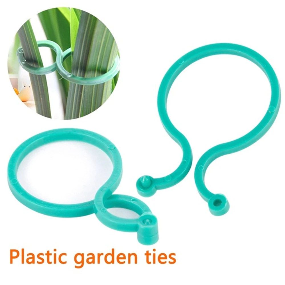 

50pcs Plastic Plant Cable Ties Reusable Cable Ties Greenhouse Grow Kits for Garden Tree Climbing Support