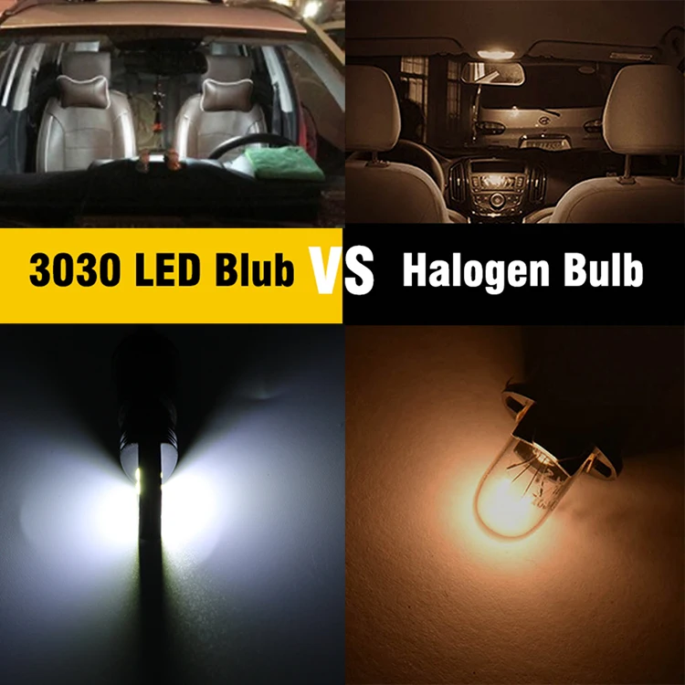 YSY 50X T10 светодиодный Canbus 3030-4SMD T10 W5W 194 168 автомобильный индикатор габаритный фонарь Универсальный 3 Вт 12 В w5w canbus светодиодный Белый