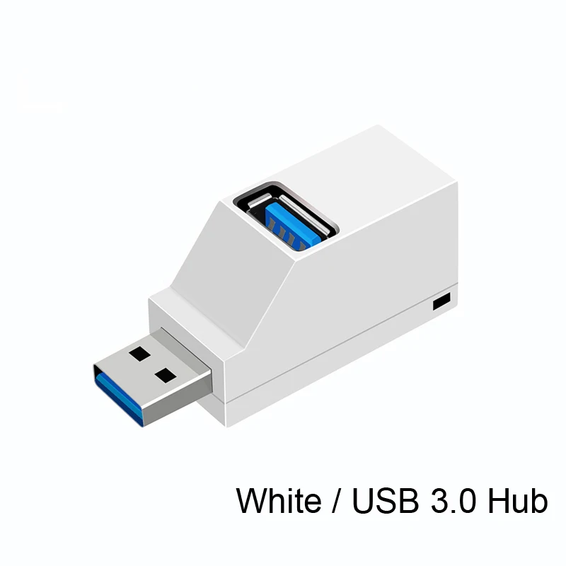 Многопортовый USB 3,0 3 порта универсальный USB адаптер высокоскоростной U диск ридер удлинитель концентратора OTG коробка для iPhone Xiaomi samsung компьютер - Цвет: White USB 3.0 HUB