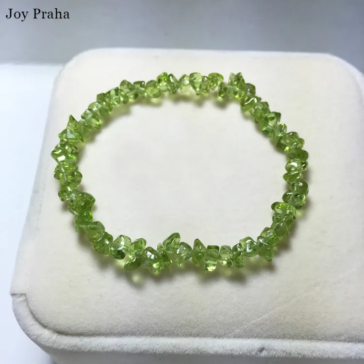 

Natural peridot bracelet / Gravel bracelet crystal women jewelry / wholesale dropshipping