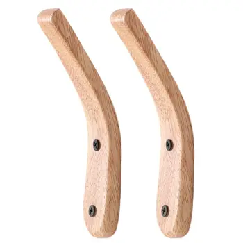 

MH001 Solid Wood Creative Bathroom Hook Rack Wall Mount Multipurpose Hallway