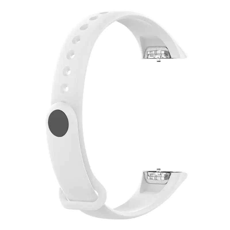 Замена TPE группа Sweatproof водонепроницаемый ремешок браслет для samsung Galaxy Fit SM-R370 аксессуары - Цвет ремешка: White