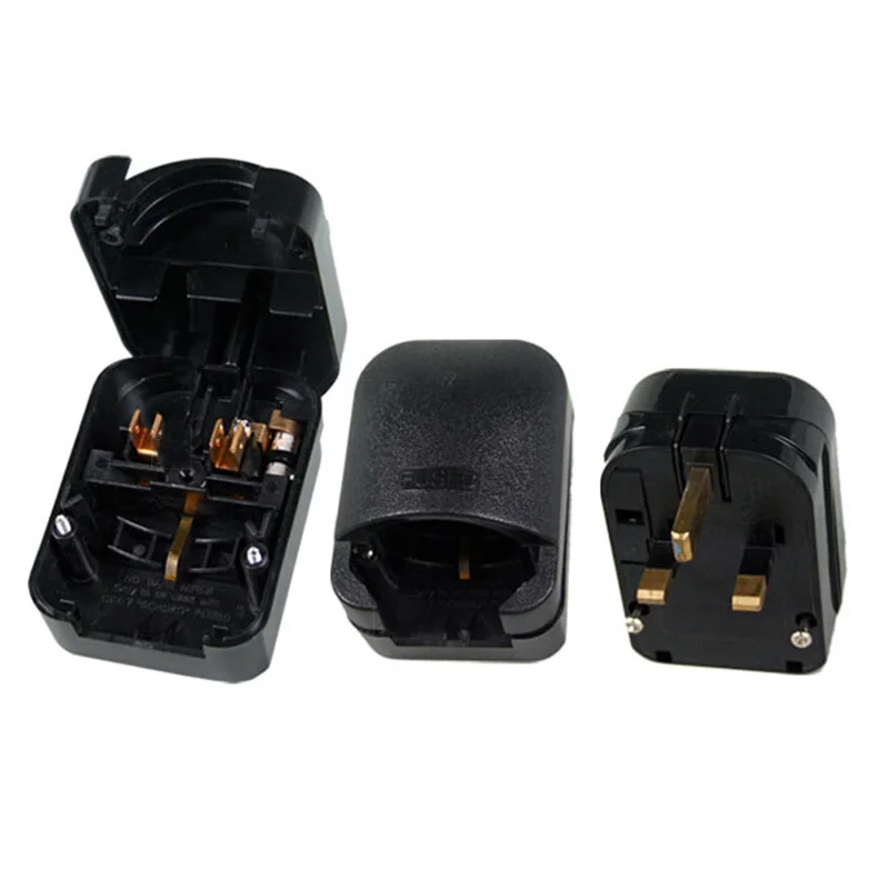 Universal 13A 250V HK Singapore Malaysia United Kingdom power cord online cable converter connector EU to UK adapter fused plug plug adapter