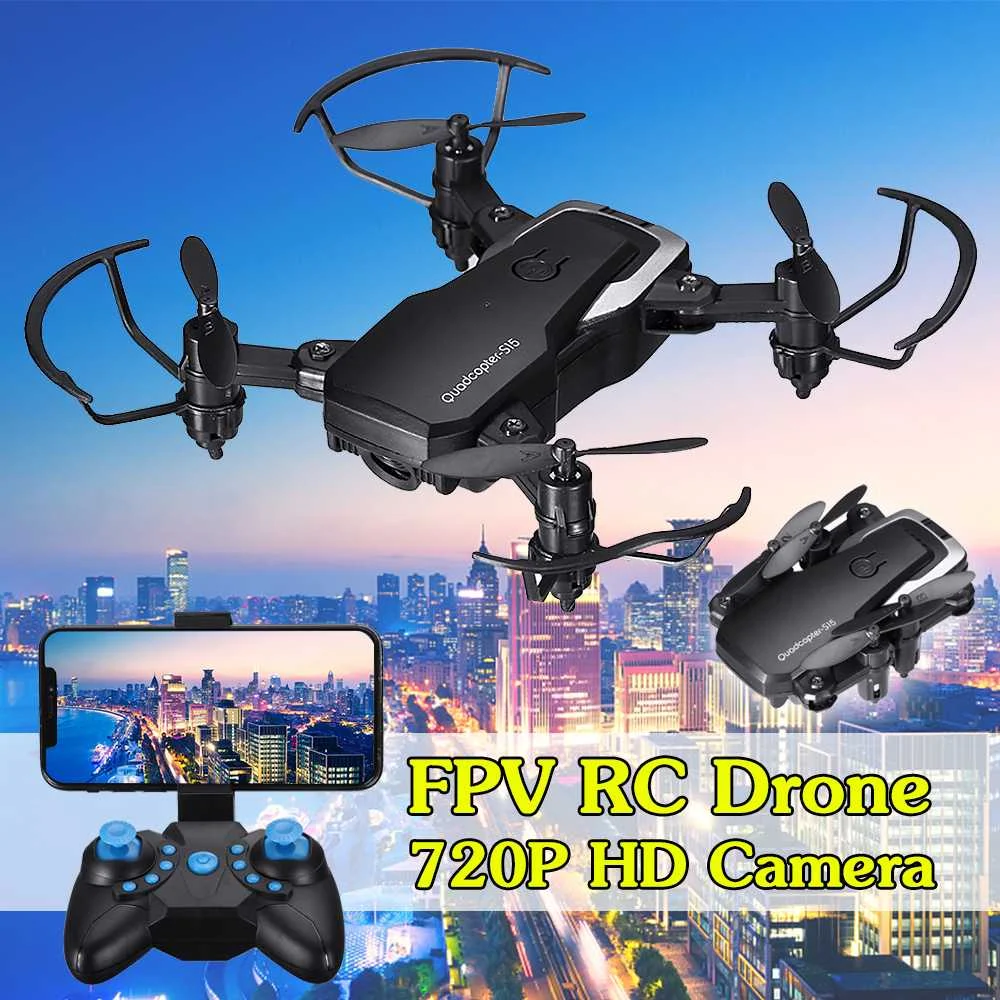 

Mini RC Drone with/without HD Camera Rechargeable 720P Wide-angle WiFi Camera Quadcopter Foldable APP Remote Control Helicopter