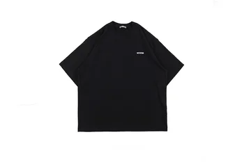 

2020ss Embroidery We11done Logo T-Shirt Men Women Tops Tees Welldone One Size Big Man T-Shirt