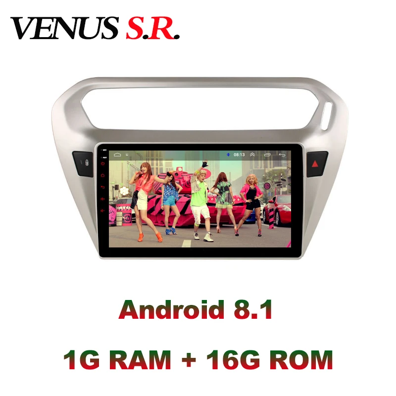 VenusSR Android 8 1 2.5D автомобильный dvd для peugeot 301 Citroen Elysee 2013 2016 мультимедиа головное