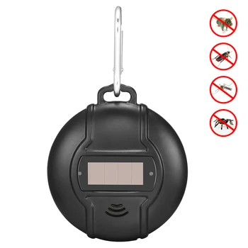 

Solar Pest Repeller Electronic Mosquito Repeller Solar Ultrasonic Mosquito Insect Killer Outdoor Portable Hook Type