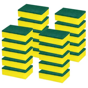 

Heavy Duty Multi Use Cleaning Sponges rub Non-Scratch Sponge Scrubbing Dish Sponges Use for Kitchens, Bathroom, Car & Odor Free