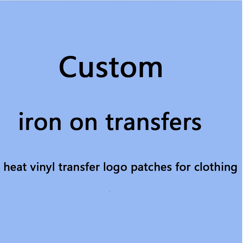 Brand LOGO Patches For Clothes Iron On Transfers Clothing Custom Heat Transfer Vinyl Sticker Thermal Shirt Applique | Дом и сад
