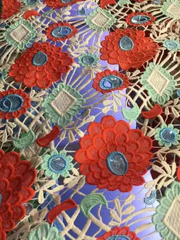 

Latest Swiss Voile lace in Switzerland 2020 High Quality Dubai fabric Guipure voile lace Nigerian Cord lace fabrics 5Yards DY-5