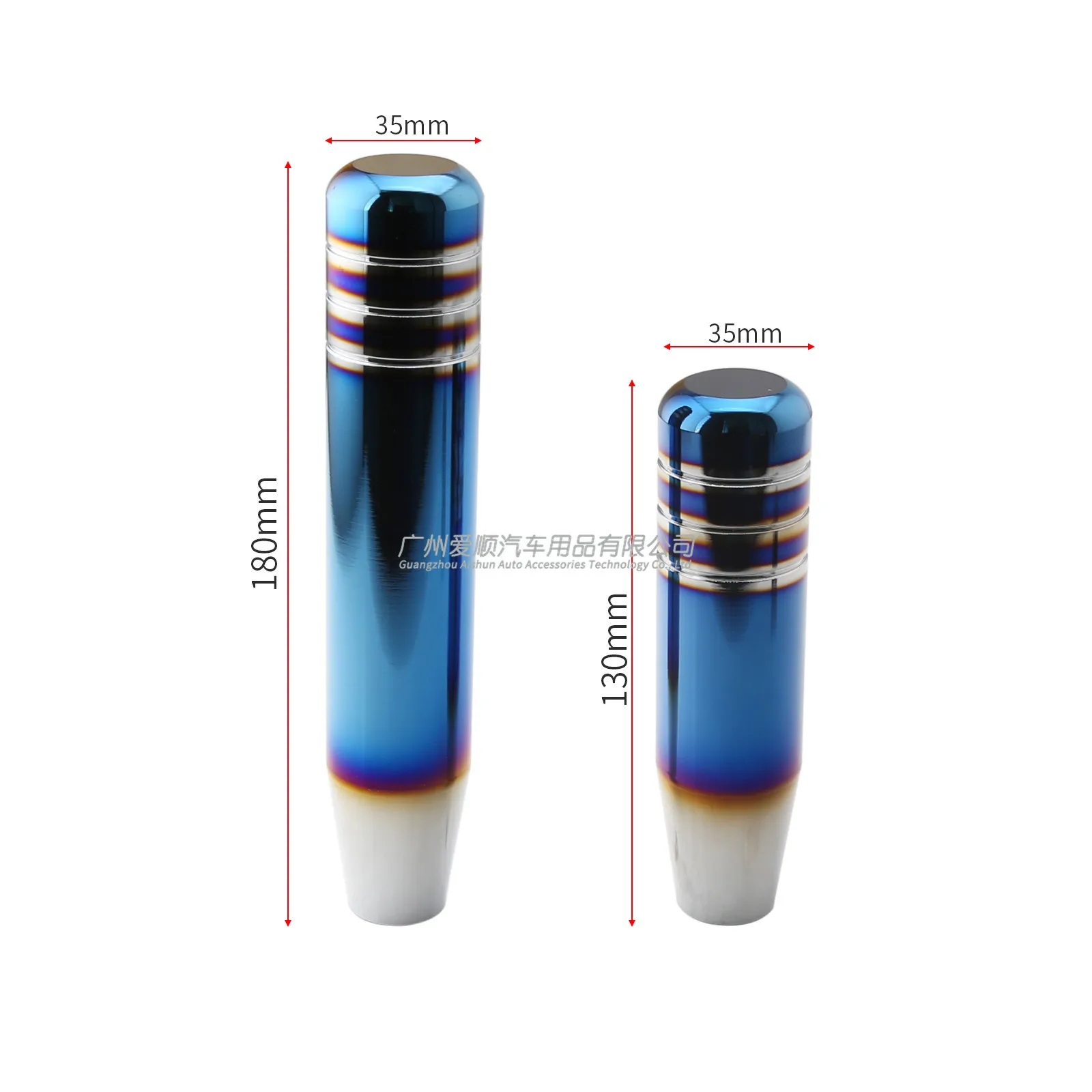 

Semi-Grilled Blue Manual pai dang tou Gear Shift Head Car Universal Modified Gear Head 13 Cm Aluminium Alloy Shift Lever