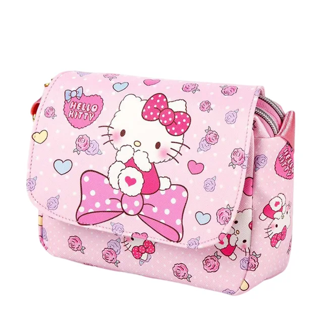 New Fashion Sanrio Plush Cartoon Kitty Kuromi My Melody Cinnamoroll Cute Beauty Travel Shoulder Bag Birthday Gifts For Girls 2