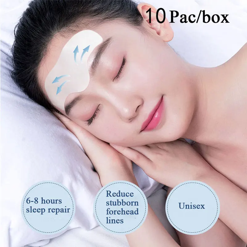 

Forehead Wrinkle Patch Deep Repair Moisturizing Brightening Nourishing Collagen Firming Unisex Skin Care 10Pac