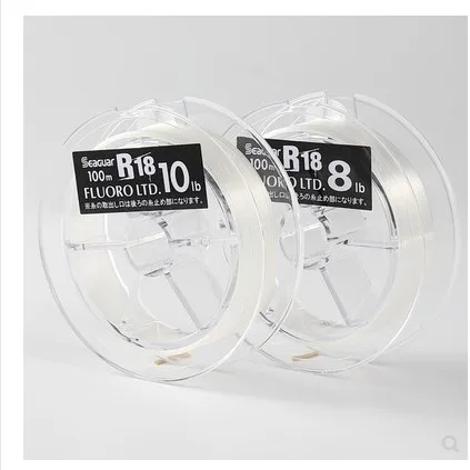 SEAGUAR Original Silver Sign Fishing Line R18 FLUORO LTD 80M/100M 100% FLUOROCARBON Tippet Line Made In JAPAN