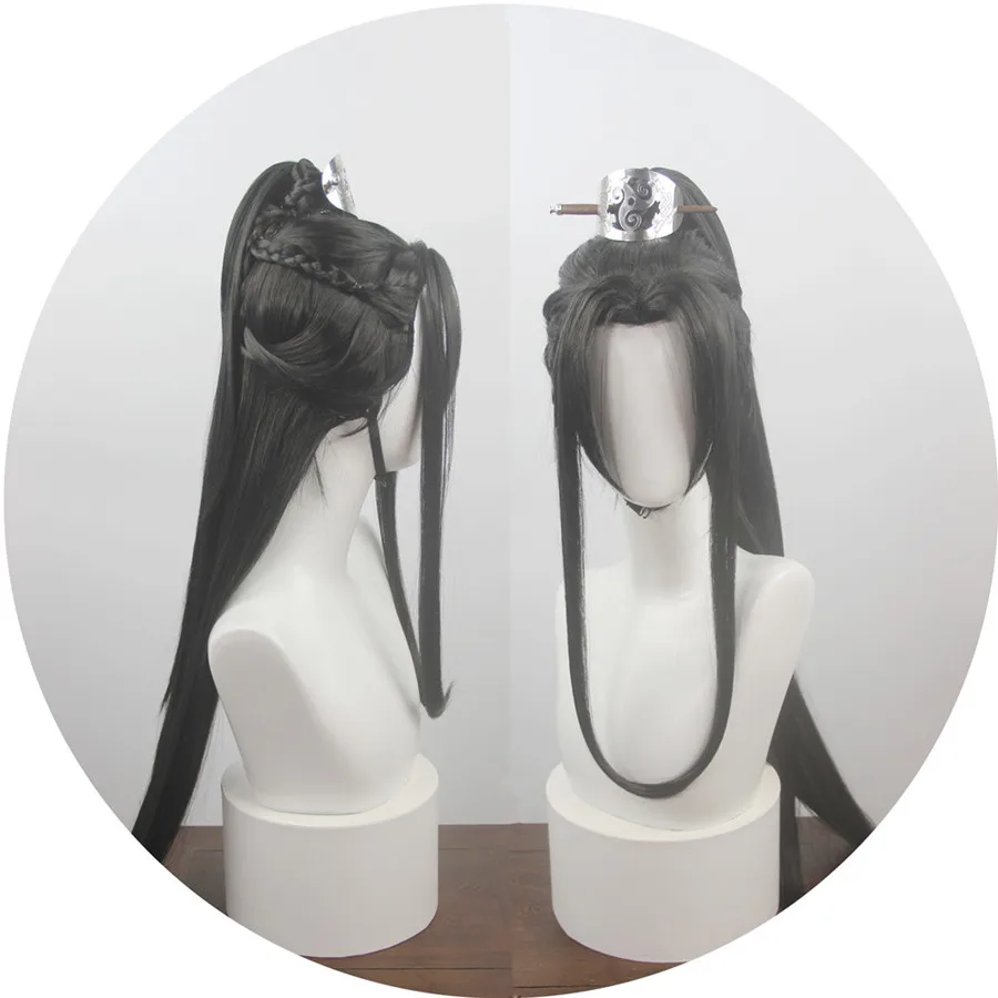 

2 colors unisex anime warrior cosplay hair happy halloween party dress up carnival hair ancient swordsman photography movie play