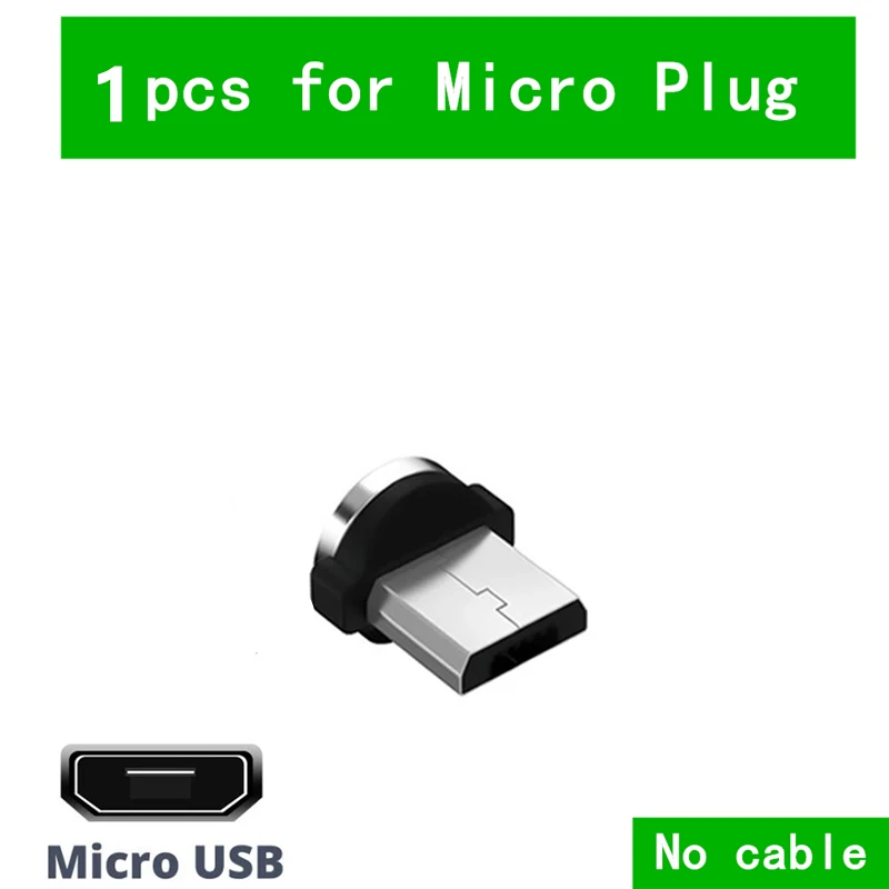 Magnetic Fast Charging Cable with Round Plug - Type C & Micro USB