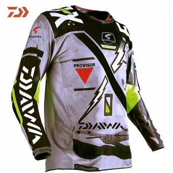 

New style 5 Size Daiwa Fishing Clothing Long Sleeve Quick Dry Fishing jersey Anti-UV Sunscreen Fishing Clothes Fishing Shirt