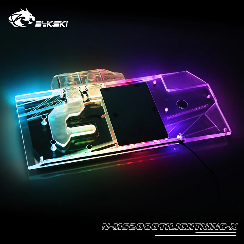 Bykski N-MS2080TILIGHTNING-X полный охват GPU водяной блок для MSI GEFORCE RTX2080TI LIGHTNING Z кулер для видеокарты радиатора