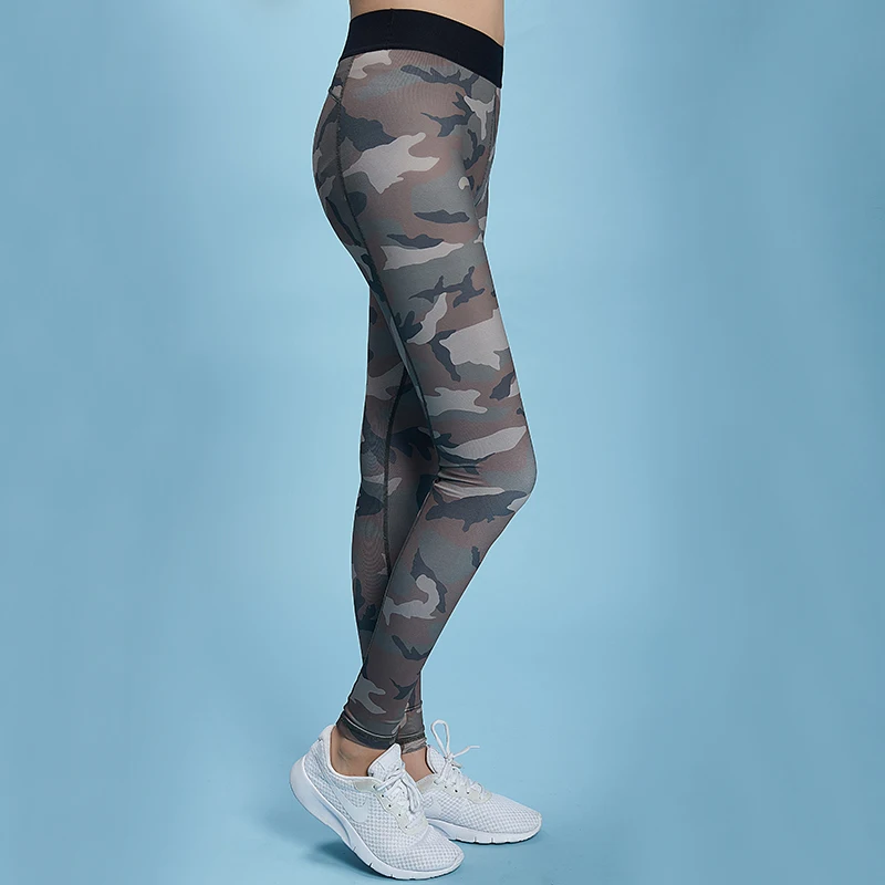 

Женские спортивные Леггинсы для йоги, бесшовные леггинсы с высокой талией для фитнеса, тренировок в тренажерном зале, спортивные женские брюки с камуфляжным принтом