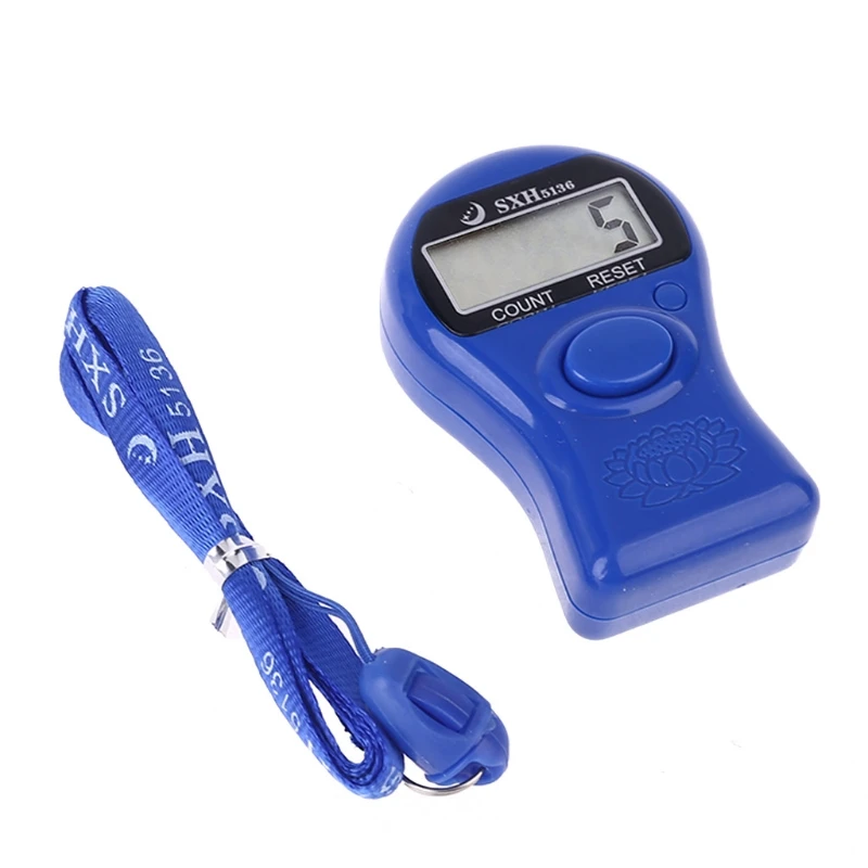 

Portable Digital Electronic Counter with Lanyard Decompression Finger Tool