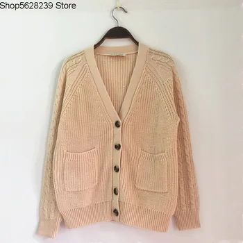 

Women's Wear Thicken Thick Needle Solid Color Knitting Sweater Short Money Sweater Coat