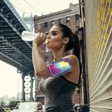 Неопреновая сумка-нарукавник из лайкры для мобильного телефона, кожаная сумка для мобильного телефона