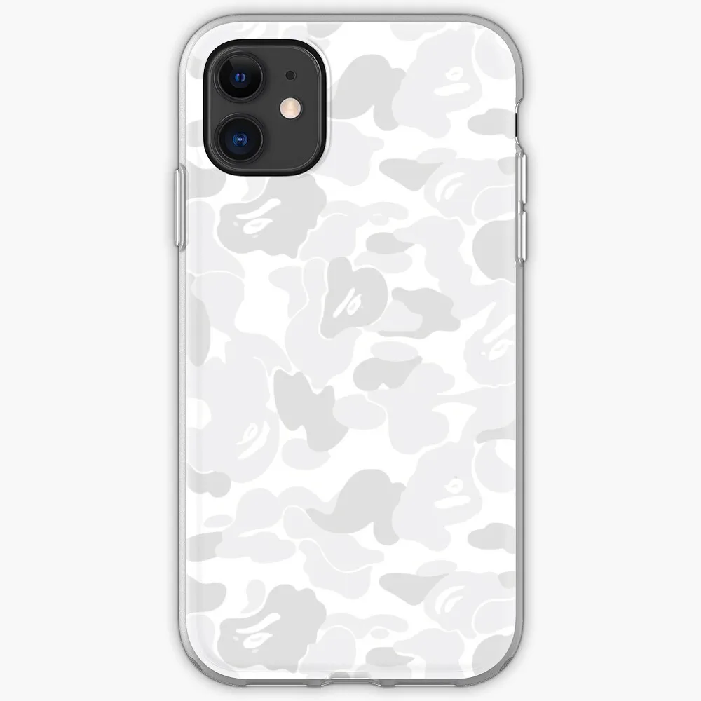 BAPE CAMO белый чехол для iPhone 11 X XS Max XR милый кот Том iphone 8 7 6 6S Plus Мягкий силиконовый
