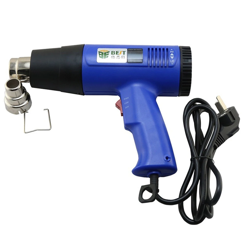 

Hot Air Gun Thermoregulator Heat Gun 1600W Digital Display High Power Automobile Film Coating Baking Gun Film Blower BST 8016