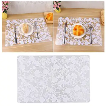 

2Pcs Solid Color Table Mat Waterproof Lace Flower Maple Leave Coaster Square Coffee Mug Bottle Mat For Kitchen Home Hotel
