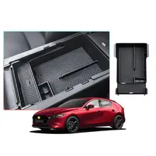 LFOTPP Автомобильная Центральная коробка для хранения для Mazda 3 4th Нескользящий Резиновый подлокотник коробка управления коробка для хранения Авто аксессуары для интерьера