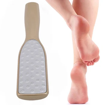 

1pc Long Handle Foot Care Tool Foot Cuticle Pusher Foot Nail Files Tools Set Scraper Pedicure Rasp Tools Portable Easy To Use