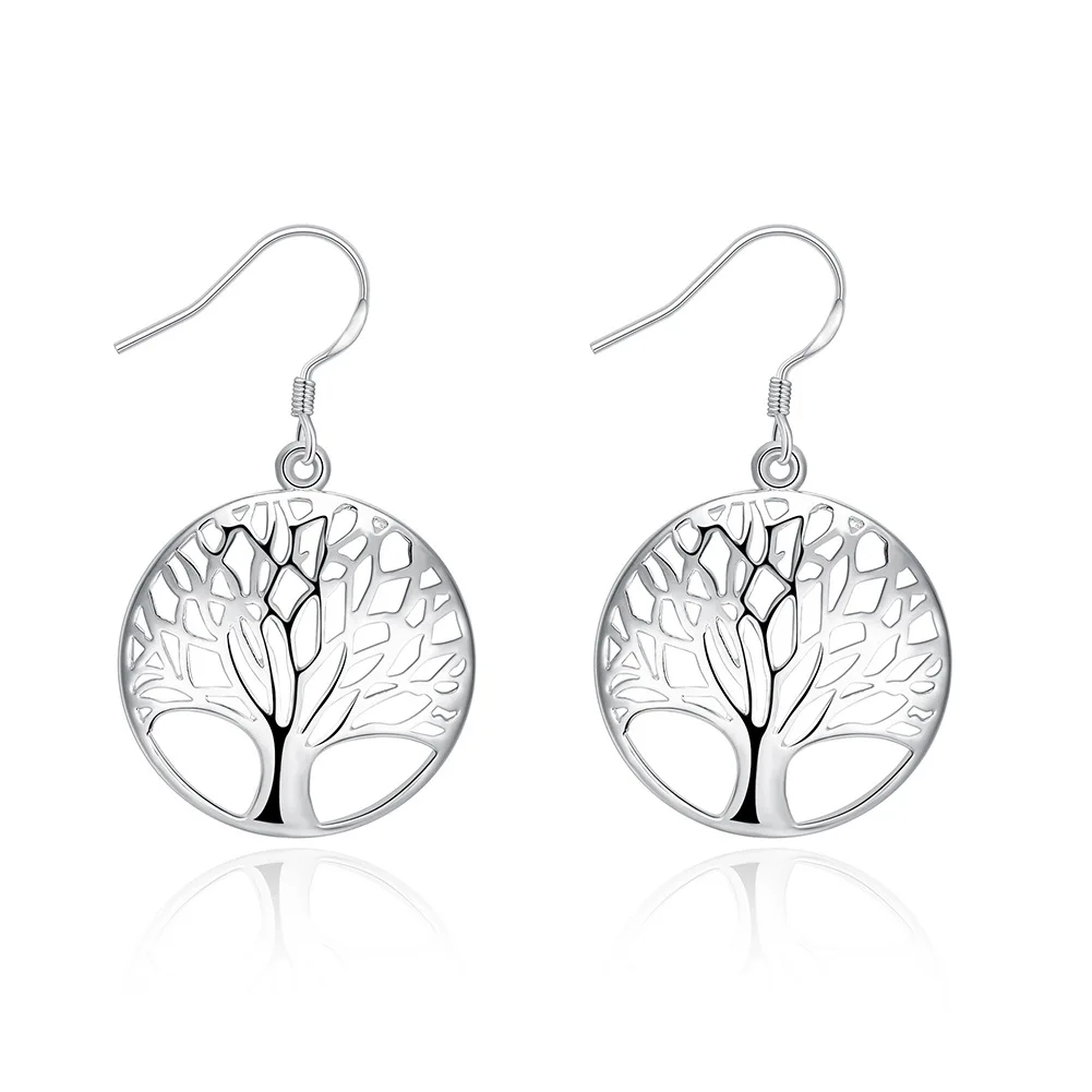 

Fashion Creative Tree of Life Earrings simple Elegant atmosphere cute circular tree earrings Thanksgiving Christmas gift ins