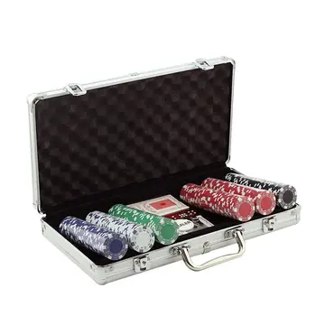 

Poker Chips Set Gambling Chips with Aluminum Case Playing Game Accessories 100/200/300PCS Professional Casino Pokerstars