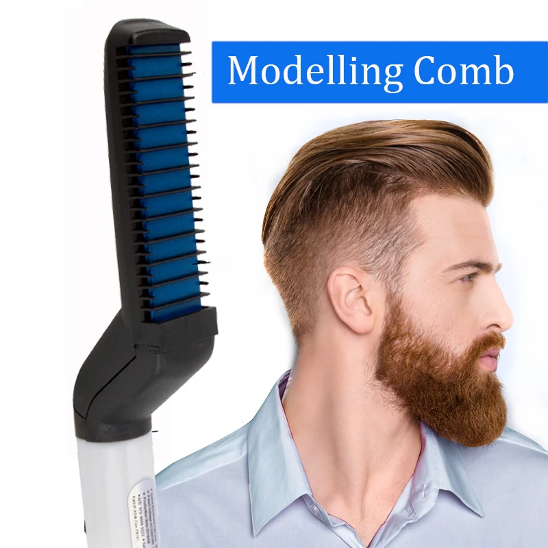 Многофункциональная расческа для волос выпрямитель бороды электрическая