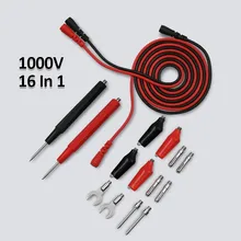 

Multimeter Test Lead Kit Multi-Function Combination Test Line Test Hook Cable Replaceable Multimeter Test Wire Probe Alligator C