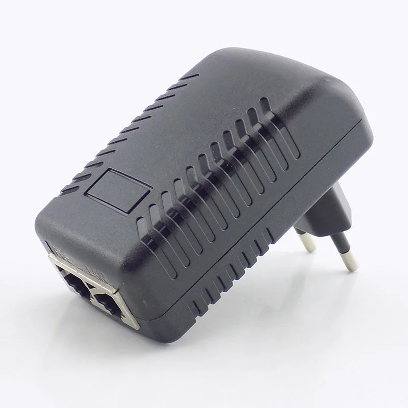 POE инжектор DC 48V 0.5A 24W 12V 1A Poe источник питания адаптер Форсунка переключатель для IP