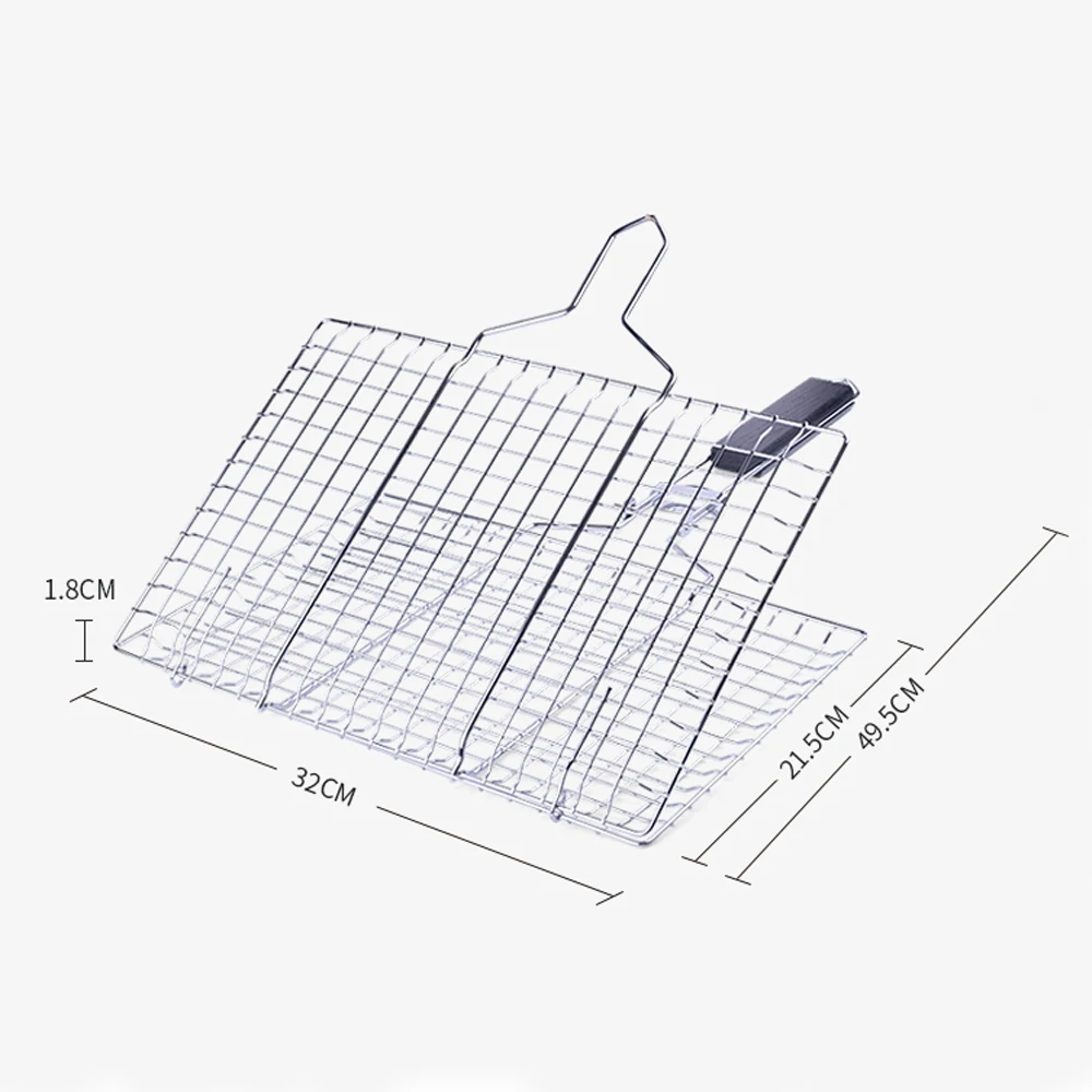 Нержавеющая сталь антипригарные инструменты для барбекю сетка для Барбекю стойки/углеродная решетка для выпечки/гриль