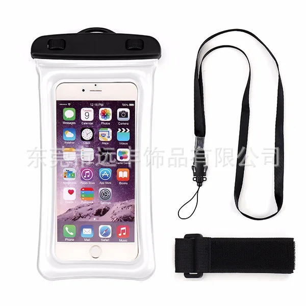 Floating Waterproof Bag Transparent Touch Screen iPhone X Outdoor Swimming Inflatable Environmentally Friendly Universal Waterpr