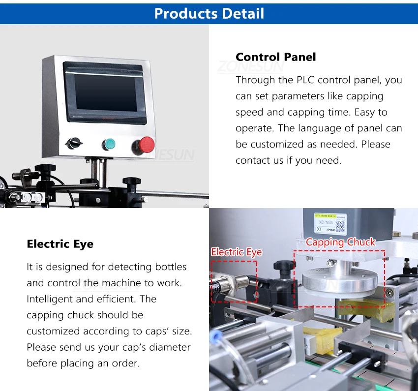 ZONESUN ZS-XG440D Automatic Bottle Capping Machine