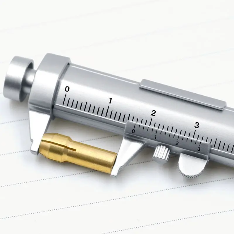 0-100mm Multifunction Ballpoint Pen Vernier Caliper Ball Stationery Roller Y6C6