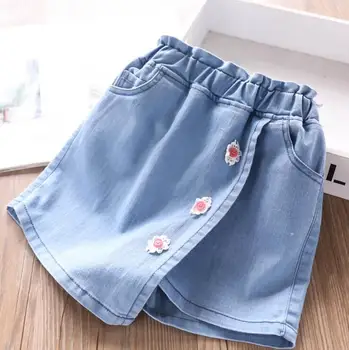 

2020 New Girls Skirt Denim Shorts Fashion Summer Girls Shorts 2-8 Years PY809