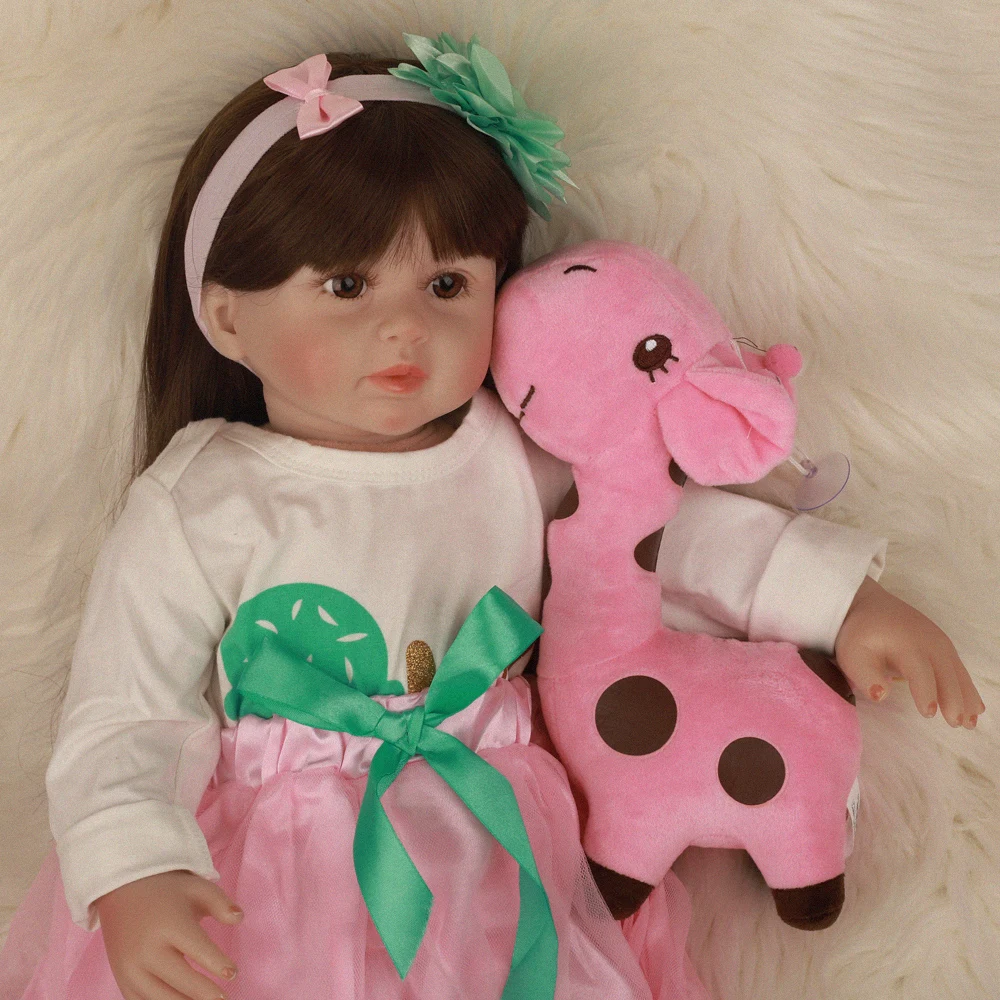 2" 60 см так по-настоящему как Bebe Reborn Baby куклы Мягкие силиконовые мягкие куклы ткань тела новорожденные младенцы для детей Рождественский подарок