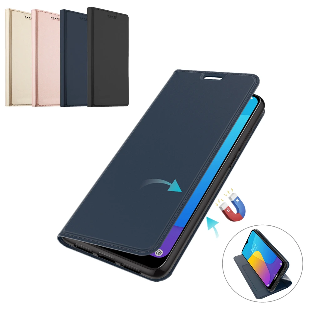 

For Doogee Y8C Case Luxury Leather Protective Wallet Shell Shockproof Flip Stand Cover For Doogee Y8C Case Card Slot