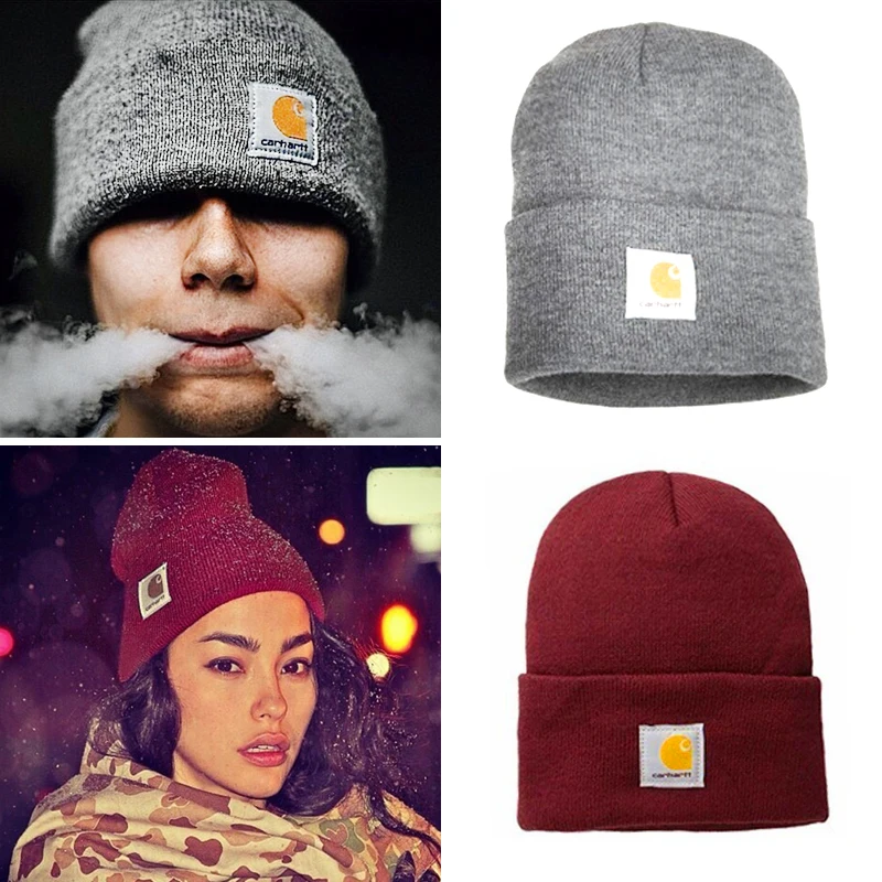 

16 Styles Winter Hat for Girl Korean Woolen Neutral Cartoon Knitted Hat Monochrome Dome Patch Street Tide Hat Wool Warm Beanie